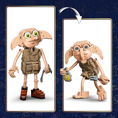 LEGO Harry Potter Dobby el Elfo Libre – Juguete de Construcción para Jugar y Exhibir – Set “2 en 1” – Convierte a Dobby en Kreacher – Regalo para Niños de 8 Años o Más – 76469