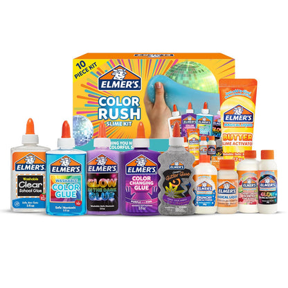 Elmer's Ocean Dive Slime Kit – Set de 9 Piezas para Hacer Slime - Kit de limo de color Rush