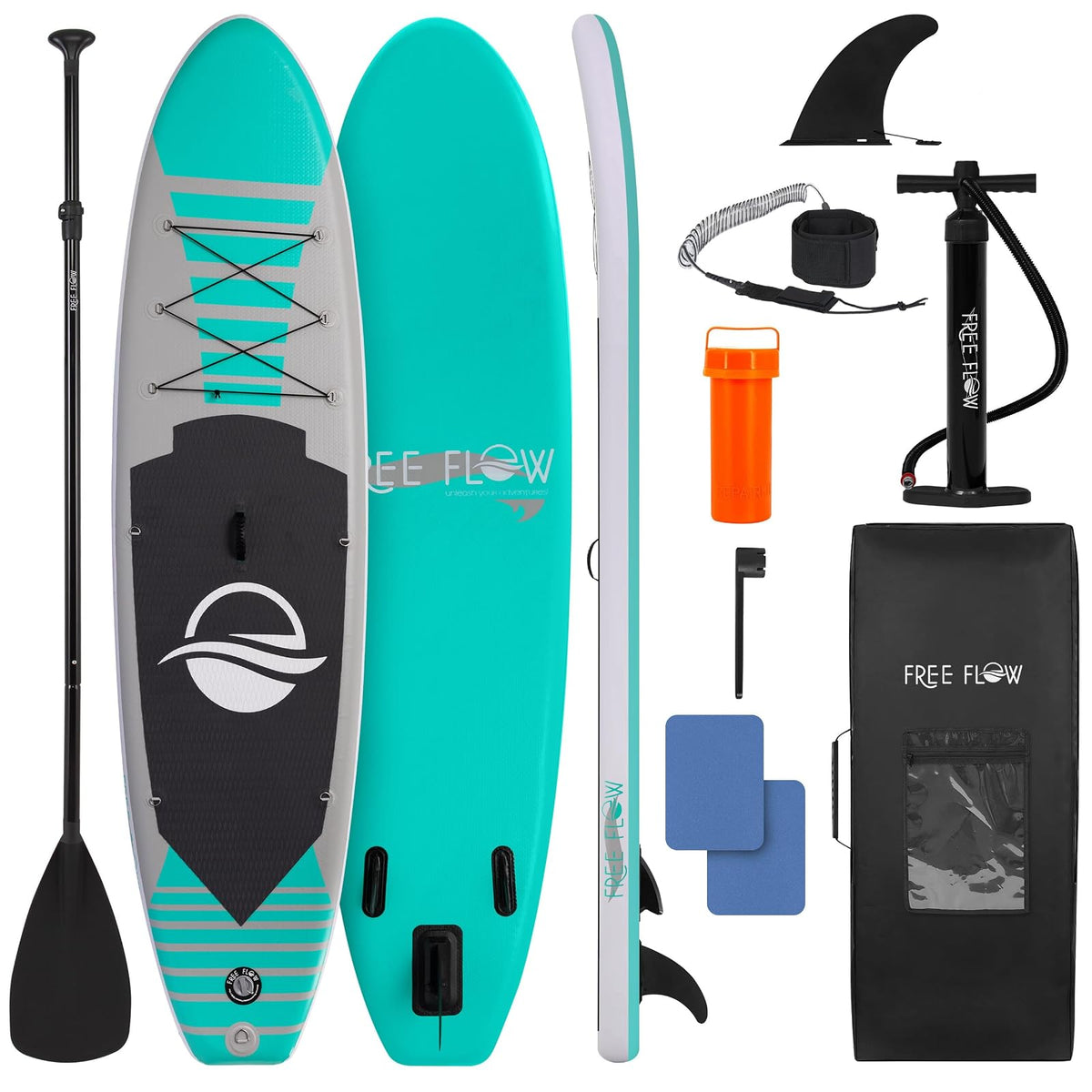 SereneLife - Tabla de Remo Inflable Ultraligera con Accesorios de Sup de Primera Calidad, diseño Extra Ancho Estable con Almohadilla Antideslizante de EVA para jóvenes y Adultos de Todos los Niveles