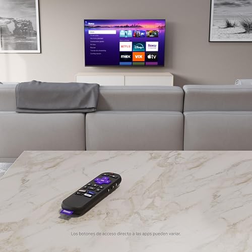 Roku Control Remoto por Voz | Control Remoto de Repuesto para Reproductores Roku y Roku TV™