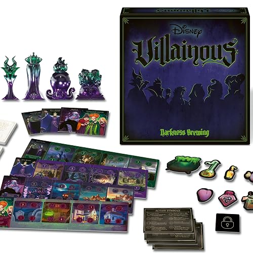 Ravensburger Disney Villainous - Juego de Mesa de colección de Cuatro Personajes - Juego de Estrategia Familiar con Villanos Favoritos de Disney - A Partir de 10 años
