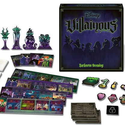 Ravensburger Disney Villainous - Juego de Mesa de colección de Cuatro Personajes - Juego de Estrategia Familiar con Villanos Favoritos de Disney - A Partir de 10 años