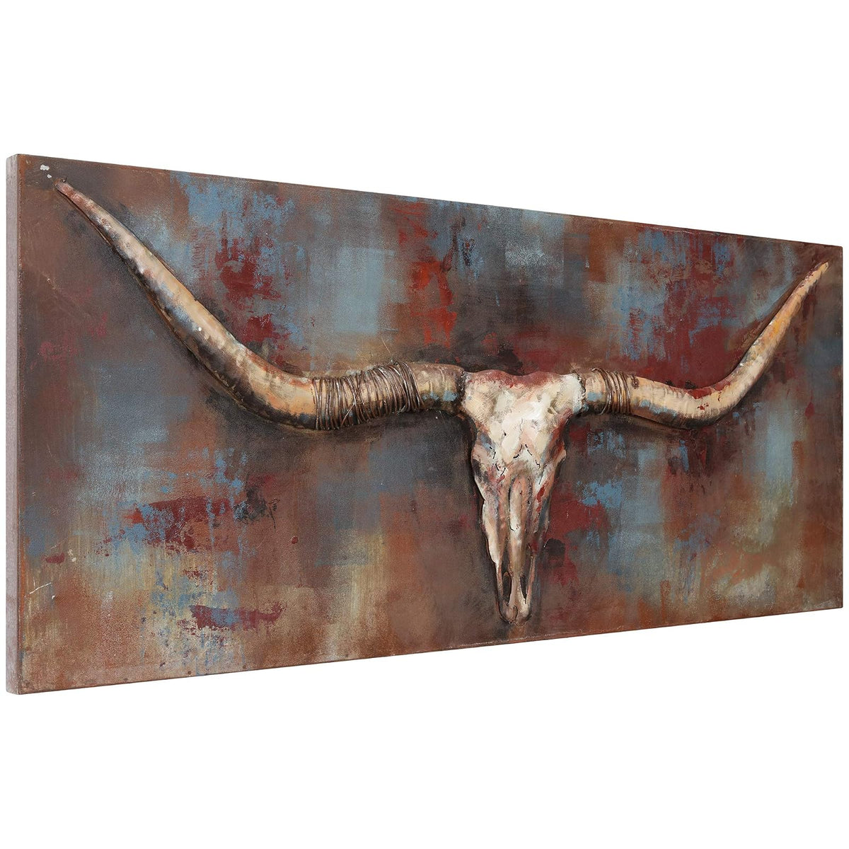 Empire Art Direct - Bocina Larga Pintada a Mano, Long Horn, Metálico, 1, 1