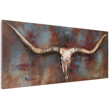 Empire Art Direct - Bocina Larga Pintada a Mano, Long Horn, Metálico, 1, 1