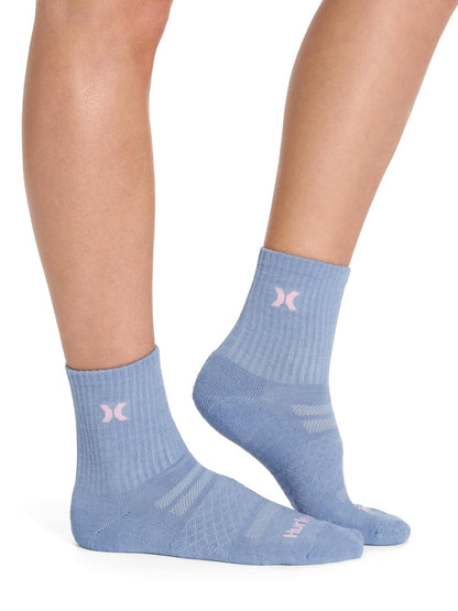 Hurley 8 Pack Sport Stretch Ultra Soft Low Crew Socks Calcetines Mujer