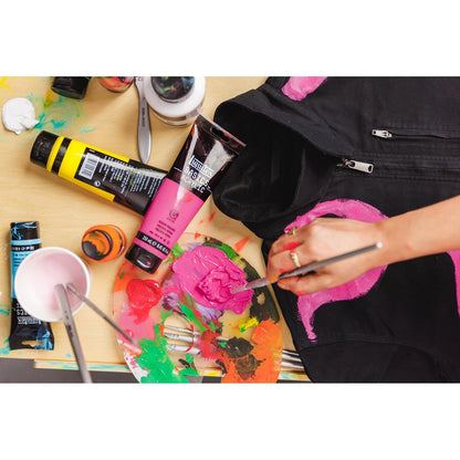 Liquitex 8870010 Basics - Pintura acrílica, pigmentos monopigmentados para artistas, resistentes a la luz, viscosidad media, calidad de archivo, acabado brillante sedoso, tubo de 118 ml, color magenta