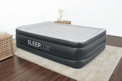 SLEEPLUX Colchón de Aire Inflable Duradero con Bomba integrada, Almohada y Cargador USB, 22 Pulgadas de Alto tamaño Queen