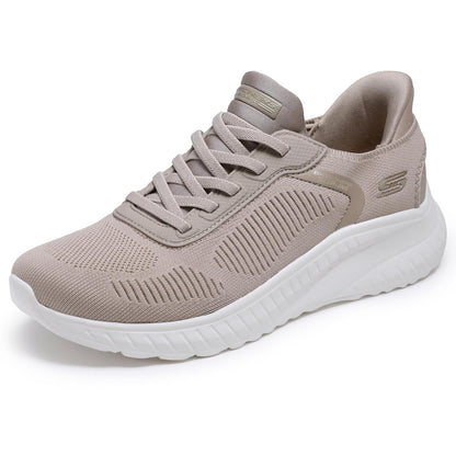 Skechers BOBS Squad Chaos Current Muse Tenis para Mujer - 23.5 cm - gris topo