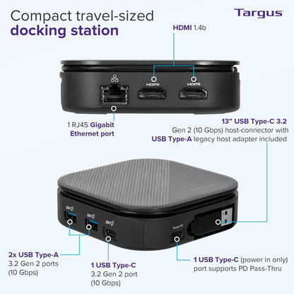 Targus Docking Station DOCK116GLZ HD Universal Display Link Color Negro