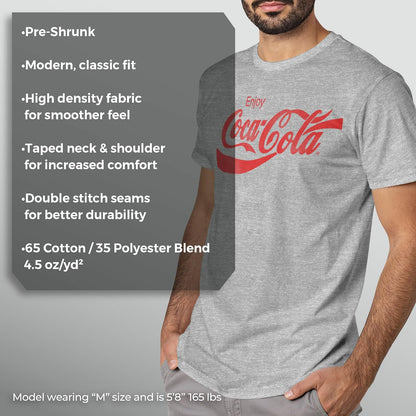 Coca-Cola Coca-Cola Playera de Manga Corta Eighties Coke Camiseta para para Hombre