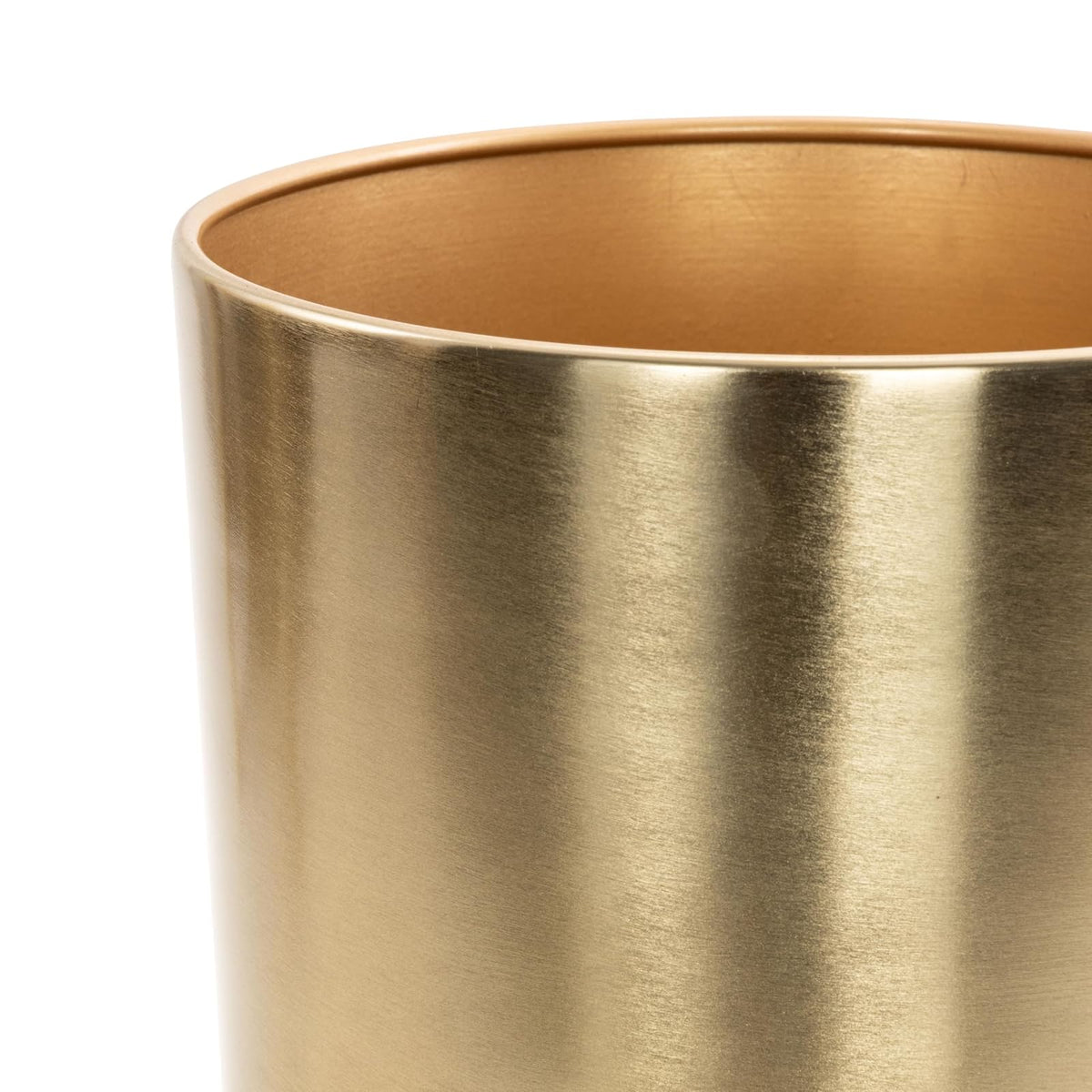 CosmoLiving by Cosmopolitan - Maceta Grande de Metal para Interiores y Exteriores, con Soporte extraíble, Juego de 2 macetas de 19 Pulgadas, 22 Pulgadas de Alto, Dorado