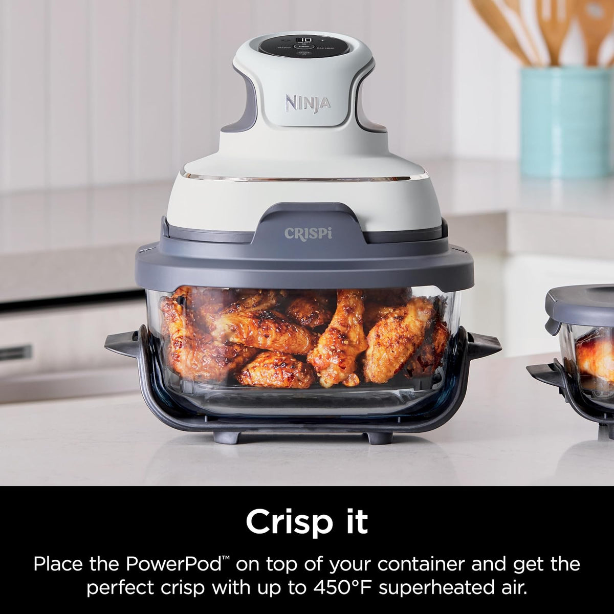 Ninja TempWare Contenedor de Vidrio 3.78 L con Tapa de Almacenamiento