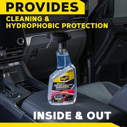 Meguiar's, Detailer Paint Dash & Glass, Limpieza Hidrofóbica, G250224, 24oz | 0