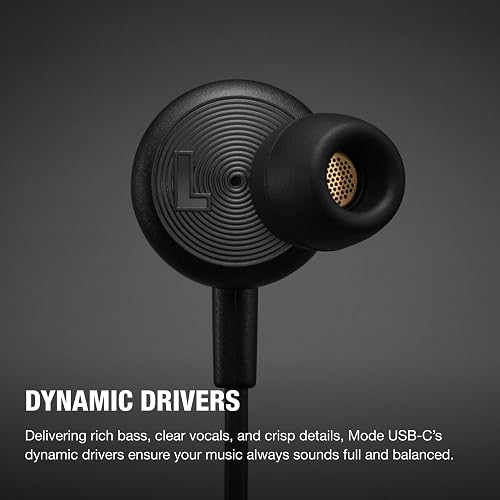 Marshall Mode USB-C Audífonos Alámbricos - Negro/Latón