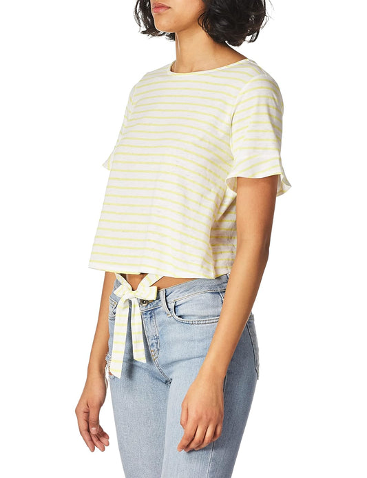 Lucky Brand Playera de Rayas Camiseta para Mujer