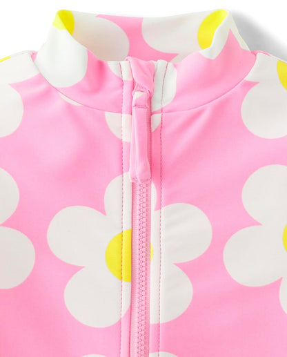 Gymboree Traje de baño de una Pieza de Manga Larga para niños pequeños Traje de baño de una Sola piezaNiñas