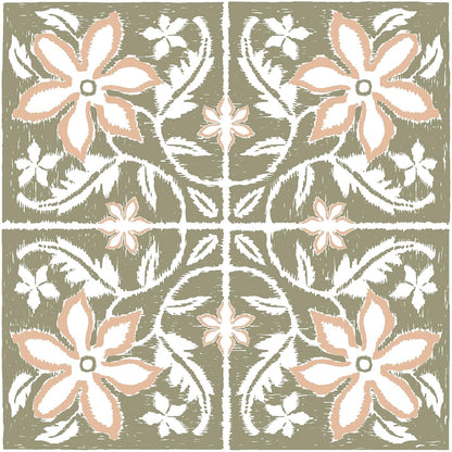 Lillium FP6303 - Azulejos para despegar y pegar, color verde
