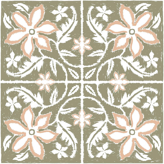 Lillium FP6303 - Azulejos para despegar y pegar, color verde