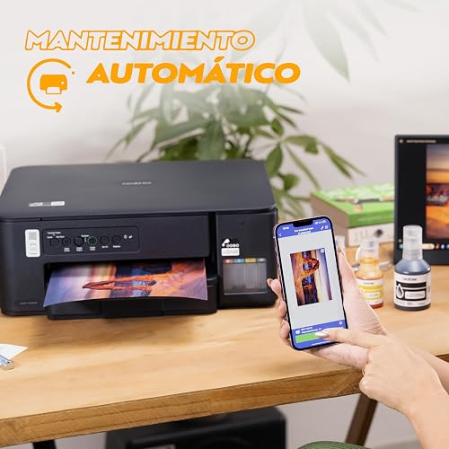 Brother Multifuncional InkBenefit Tank DCP-T430W, Tinta Continua, Wi-Fi | Tecnología InkBenefit Tank, Impresión Wi-Fi 5GHz, Tinta Recargable, Impresión 7,500 Págs. en Negro y 5,000 Págs. en Color