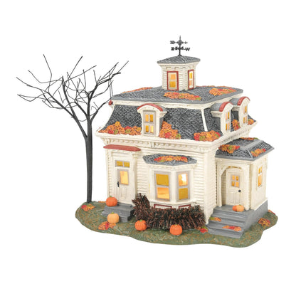 Department 56 Disney Hocus Pocus Village Max's House en Salem Lit Building, 7.83 Pulgadas, Multicolor