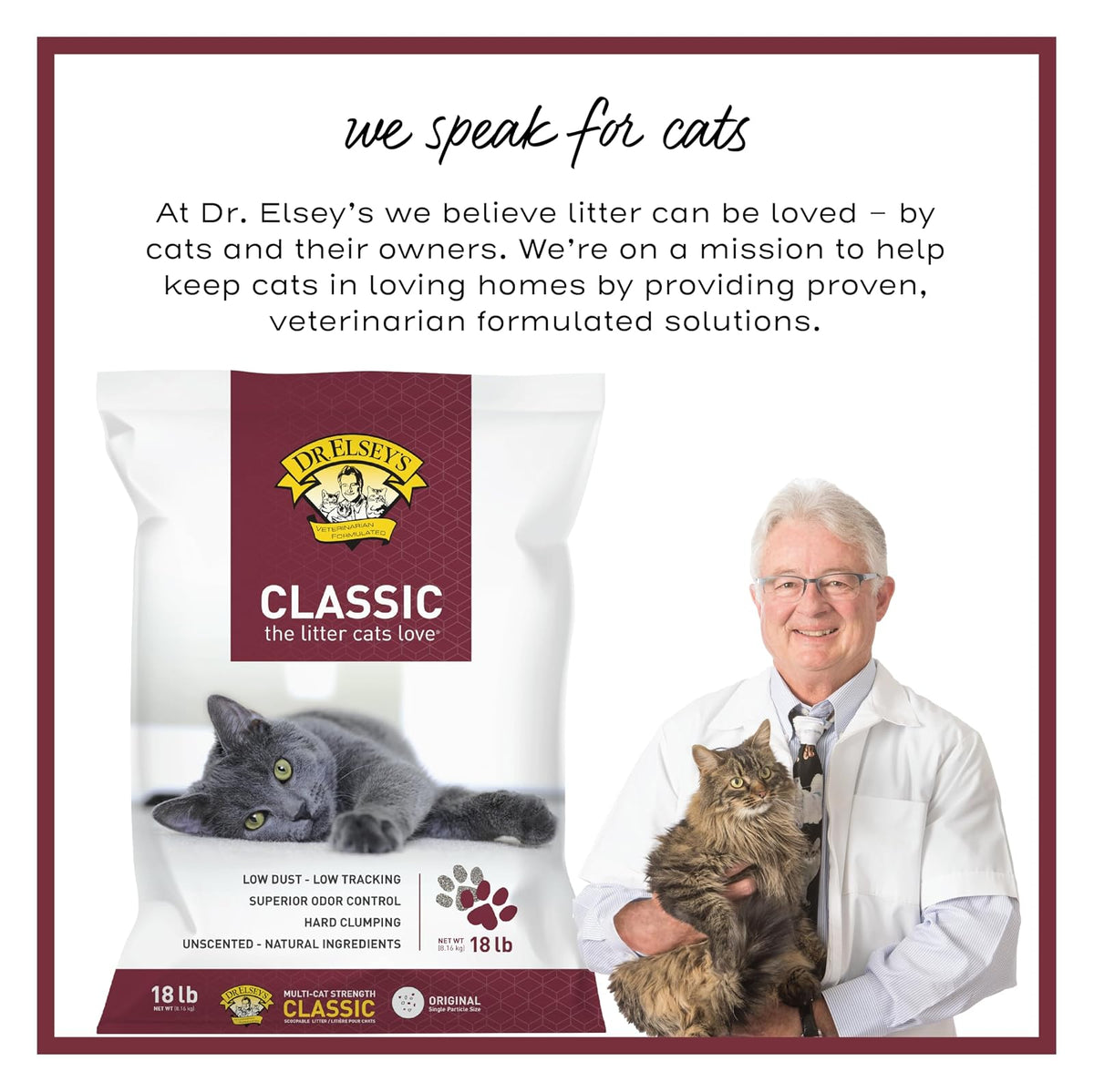 Precious Cat Classic Premium Arena aglomerante para Gatos, Bolsa de 18 Libras