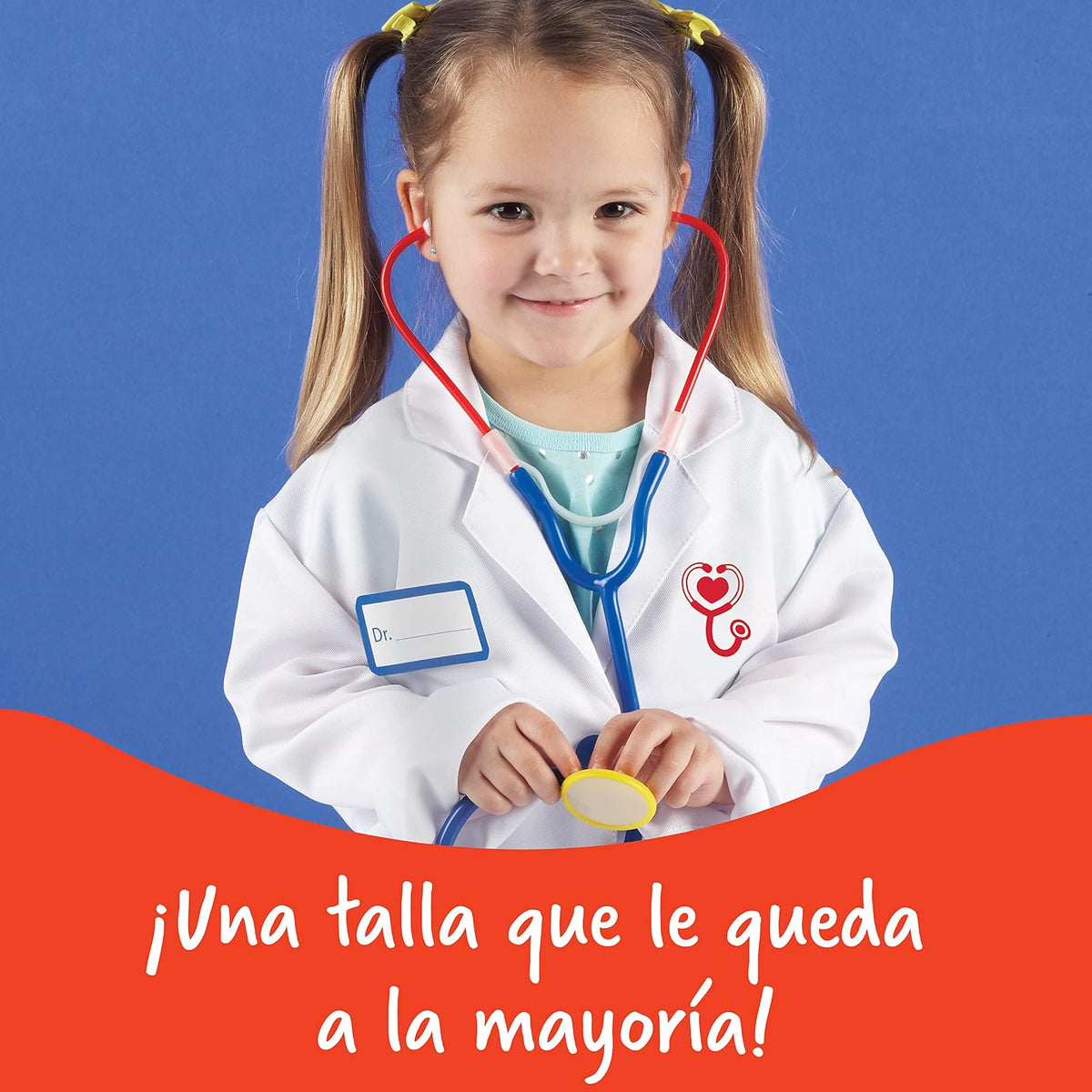 Learning Resources Doctor Play Set, Kit de médico para niños, Juego de simulación, Juego de imaginación, 3 Piezas, Mayores de 3 años