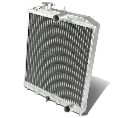 DNA Motoring RA-HC92-42-2 Radiador de Aluminio T-6061 de Doble Núcleo 2 Filas para Honda D15/16/B18 1.5L/1.6L/1.8L MT, Metálico