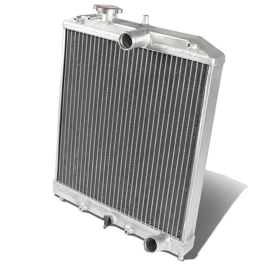 DNA Motoring RA-HC92-42-2 Radiador de Aluminio T-6061 de Doble Núcleo 2 Filas para Honda D15/16/B18 1.5L/1.6L/1.8L MT, Metálico