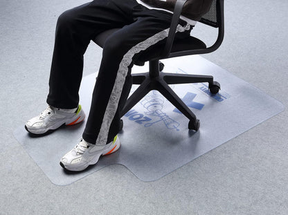 Eureka Ergonomic & Call of DutyⓇ Zombie Killer Gaming Chair Mat for Hardwood Floor/Carpet, Desk Chair Mat with Lip Cartoon Printing, Home Office Floor Protector Accessaries 36 x 48 Transparent