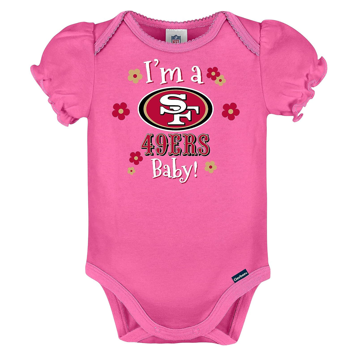 NFL Baby-Girls 3 Pack Short Sleeve Bodysuit