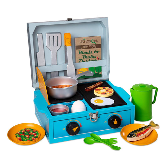 Melissa & Doug 30804 Juego de Cocina de Acampar, Multicolor