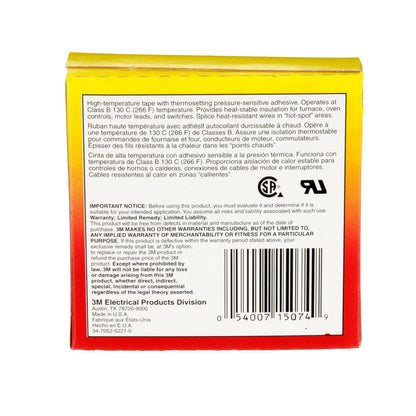 3M Cinta de Fibra de Vidrio 19mm x 20m | Adhesivo no corrosivo, sensible a la presión, alta temperatura, protección contra la corrosión, tejido de 7 mil