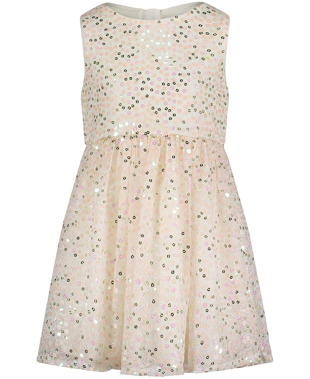 Calvin Klein Vestido de Fiesta sin Mangas para niña - Blush Sequin - 12