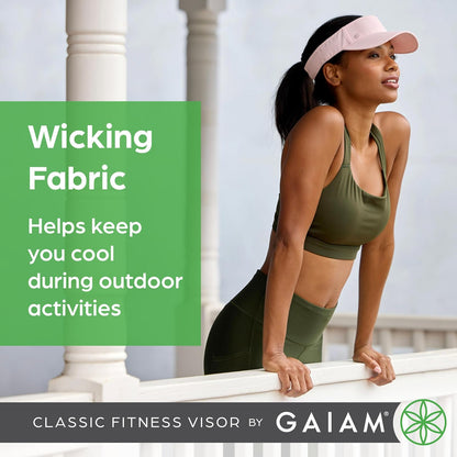 Gaiam Classic Fitness Visor de Secado rápido