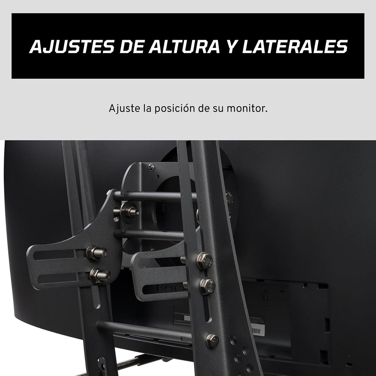 Fanatec Sim Racing CSL Cockpit Soporte para Monitor – Estable y Seguro, Diseñado para el CSL Cockpit, Soporte para Amplia Gama de Monitores, Totalmente Ajustable - Negro