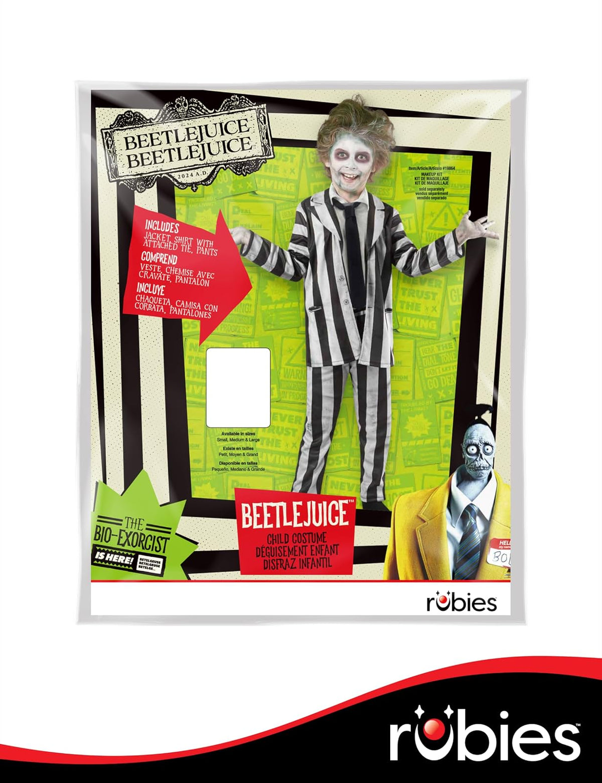 Rubie's Disfraz de Beetlejuice 2 Beetlejuice Disfraz infantil Niños