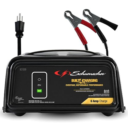 Schumacher SC1320 Cargador/Mantenedor Automático de baterías 6 Amp 12 Volts.