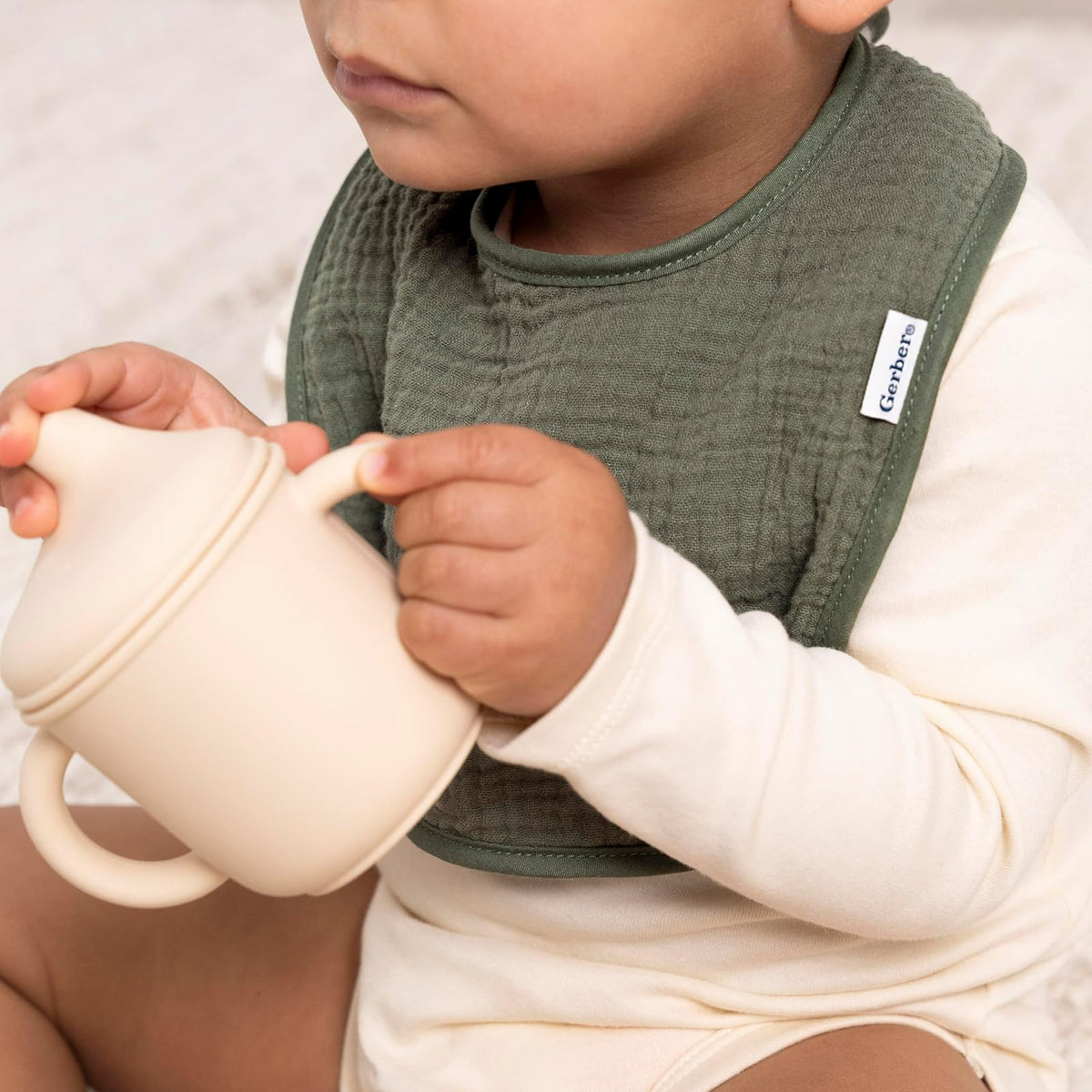 Gerber Muslin 8 Pack Drooling Bibs Babero babero Unisex bebé