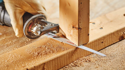 BOSCH Juego de 8 piezas Cuchillas de sierra sable multiusos de alta calidad bimetálicas para madera, metal, yeso, plástico y PVC