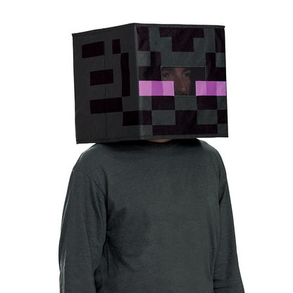 Minecraft Blockkopf-Kostüm-Zubehör für Kinder und Erwachsene, offizielles Lizenzprodukt von Disguise, einfach zu tragen, perfekt für Halloween, inspiriert vom ikonischen Spiel, erhältlich in Creeper
