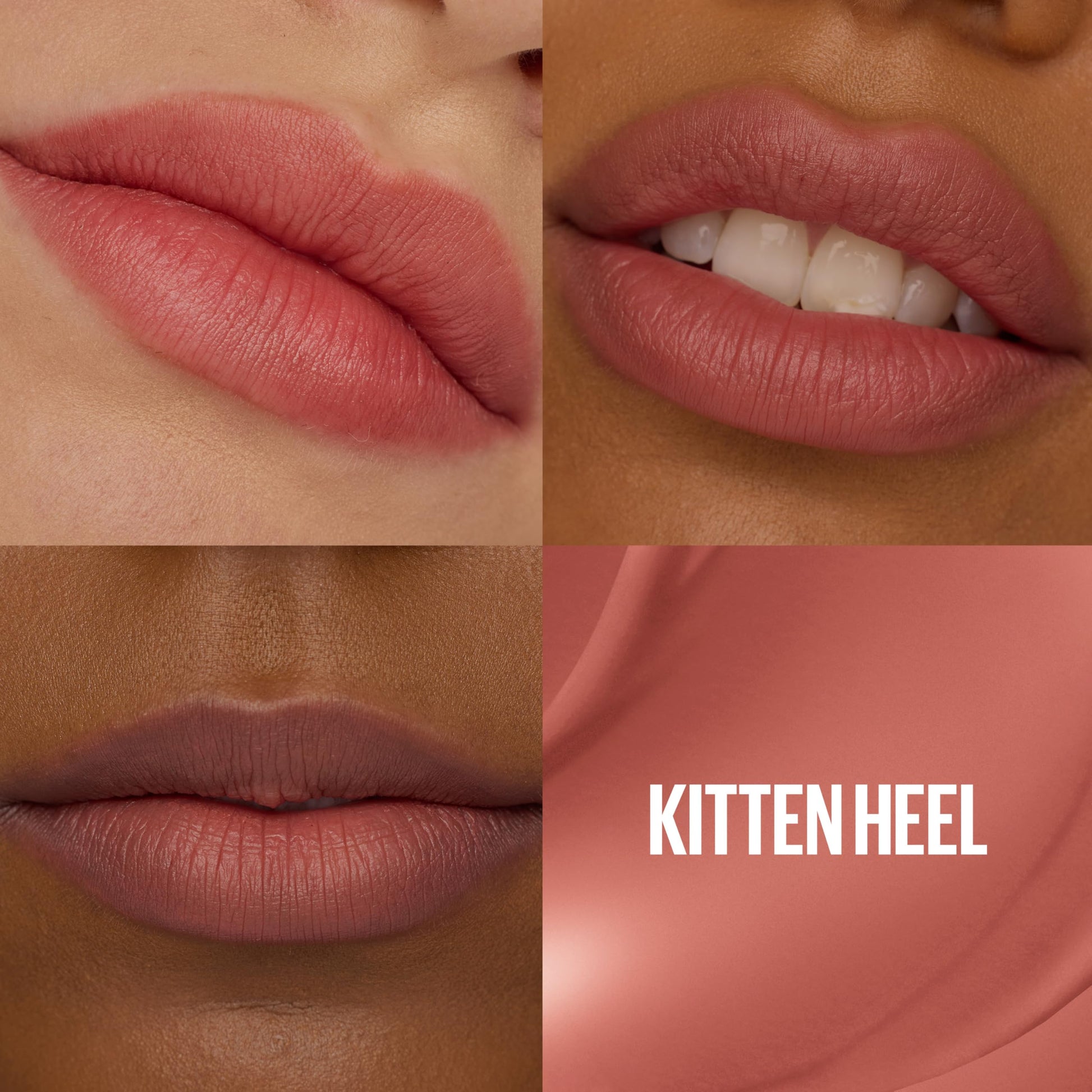 Maybelline Tinta para labios Super Stay Teddy Tint Kitten Heel 5ml - Tinta multiusos de larga duración, efecto mate difuminado hasta por 12H, textura suave a los labios, sin transferencias