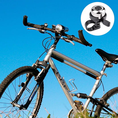 Emoly - Juego de 2 Campanas de latón para Bicicleta de montaña, Bicicleta de Carretera, Accesorios para Bicicleta de montaña, Accesorios para Bicicleta de Carretera (Nuevo, Plateado)