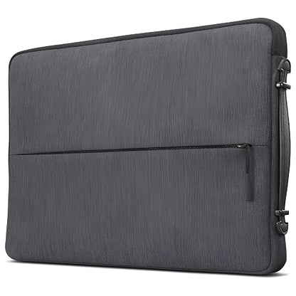 Lenovo Urban - Funda para portátil/portátil/tablet de 15.6", resistente al agua, compartimentos acolchados, almacenamiento de accesorios con cierre, esquinas de goma reforzadas, mango extensible, color gris carbón