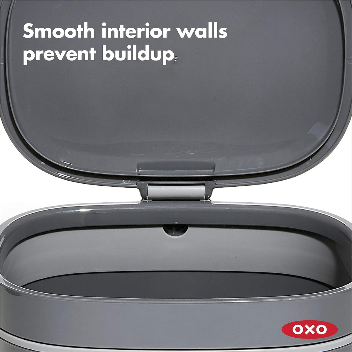 OXO Good Grips - Contenedor de compostaje fácil de Limpiar, carbón, 1.75 galas/6.62 l, plástico, 8.3 Pulgadas de Largo x 10.15 Pulgadas de Ancho x 12 Pulgadas de Alto