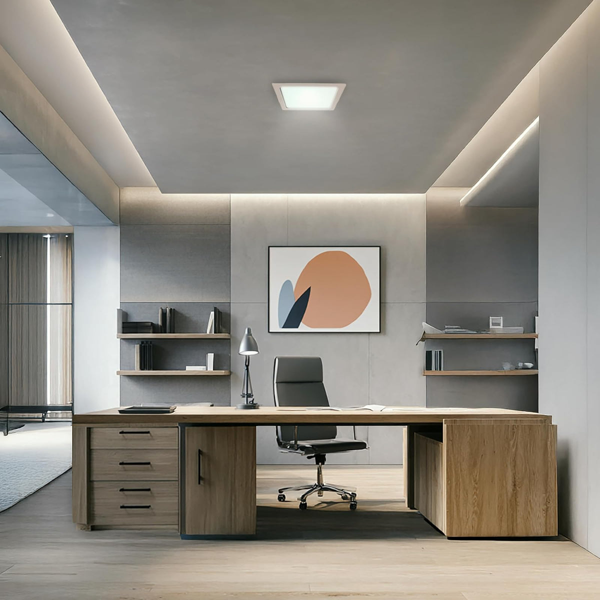 Tecnolite - Lámpara Empotrable de Techo Downlight LED 24 W, Luz de Día, No atenuable, Multivoltaje
