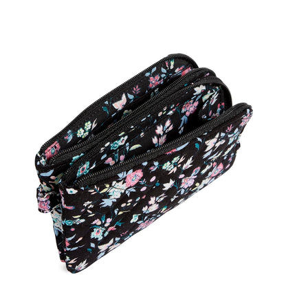 Vera Bradley - Funda de algodón con doble cierre para mujer, con protección RFID