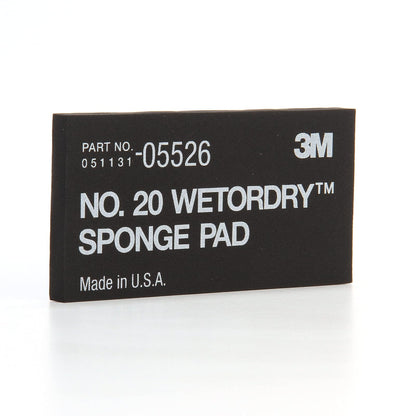 3M Respaldo Suave Para Lija Microfina Automotriz | 1 almohadilla, flexible, de larga duración, esponja automotriz, color negro