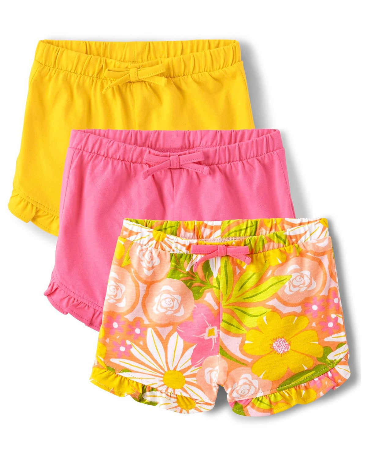 The Children's Place and Newborn Cotton Pull on Everyday Shorts Pantalones Cortos Bebé-Niñas