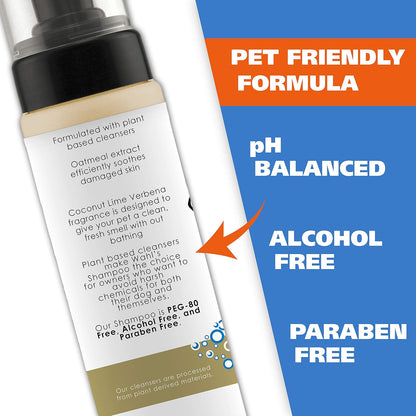Wahl 100% Natural Pet No-Rinse Waterless Shampoo, Coconut Lime Verbena #820015