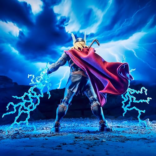 Marvel Legends Maximum Series Thor Figura de Acción Articulada 15 cm | Marvel Legends Figura de acción de 6 pulgadas Serie Máxima Deluxe - Thor
